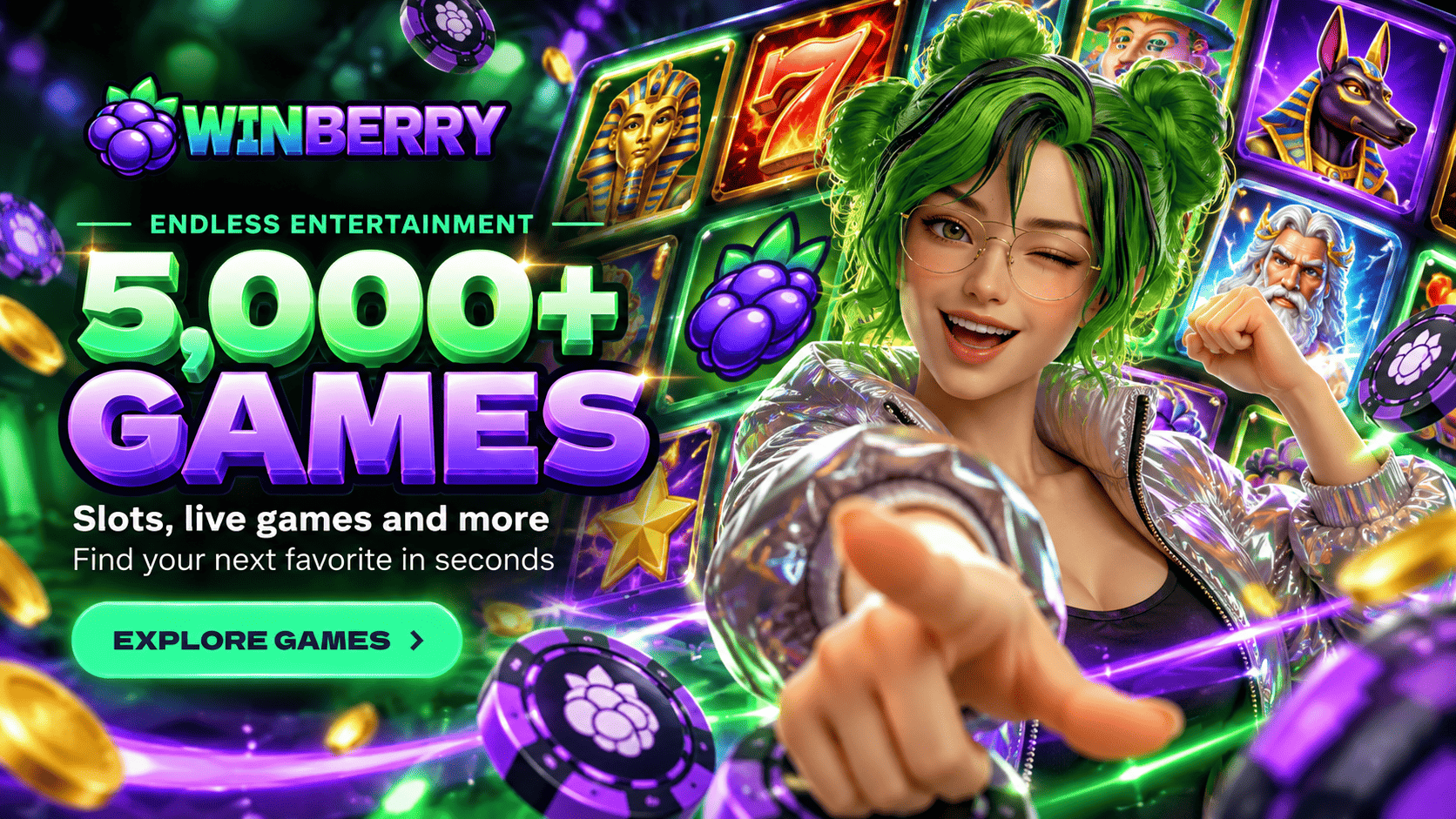 Winberry Casino games